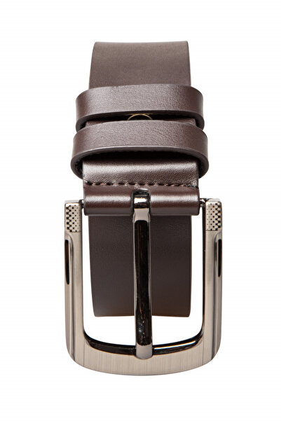 Centini Curea barbati din piele ecologica, maro