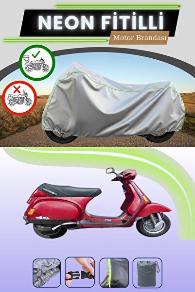 Cemku Shade حقيبة خلفية رمادية متوافقة مع قماش نيون فايتيبي لدراجة نارية بياج...