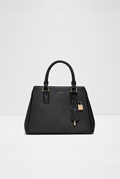 Aldo JAVAMAENTAR - Kadın Küçük Boy Siyah Üç Bölmeli Çıkarılabilir Ayarlı Çapr...