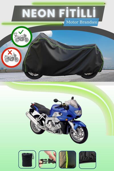 Cemku Shade حقيبة خلفية سوداء متوافقة مع نيون فايتي، متوافقة مع BMW K 1200 R،...