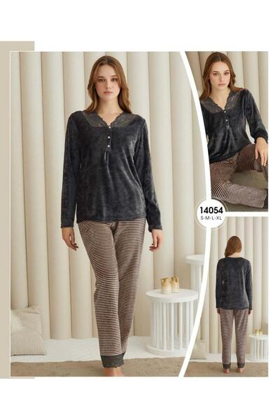Sevim 14054 KADİFE PİJAMA TAKIM