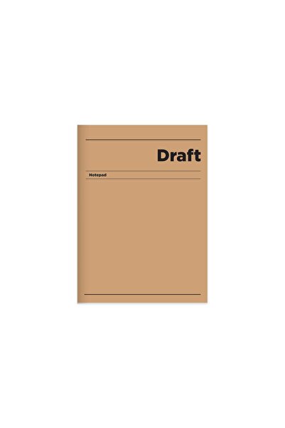 KESKİN COLOR دفتر ملاحظات بغلاف صلب من الورق الخفيف مقاس 17 × 24 - بني
