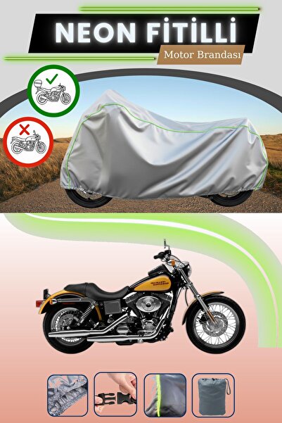 Cemku Shade حقيبة خلفية رمادية متوافقة مع نيون فايتي هارلي ديفيدسون داينا لو ...