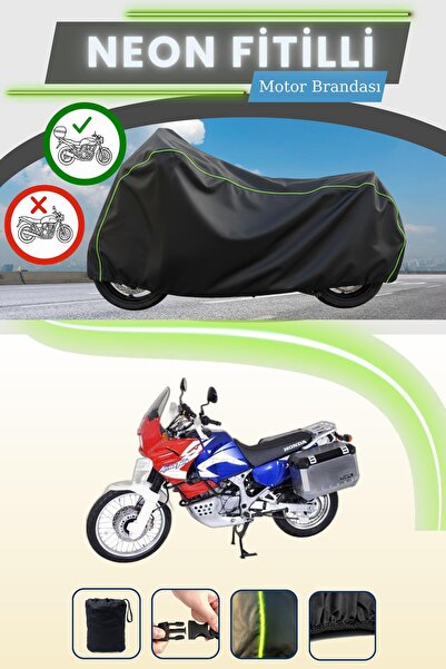 Cemku Shade حقيبة خلفية سوداء متوافقة مع نيون فايتي هوندا XRV 750 أفريكا توين...