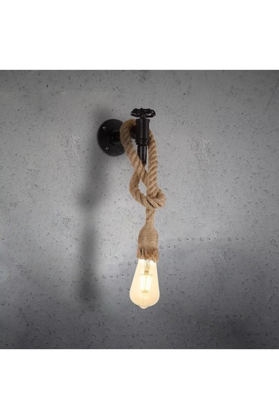 Generic Hummer Rope and Metal Wall Lamp