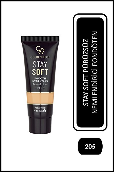 Golden Rose Stay Soft Smooth Hydrating Foundation - 205 - Nemlendirici Fondöten
