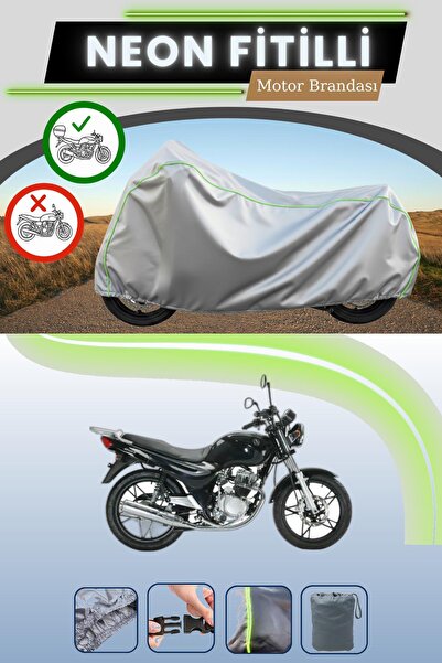 Cemku Shade حقيبة خلفية رمادية متوافقة مع قماش نيون فليتلي SYM XS 125K المتوا...