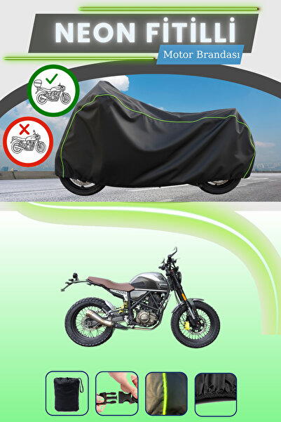 Cemku Shade حقيبة خلفية سوداء متوافقة مع نيون فايتي يوكي ZY125-15A، قماش محرك...