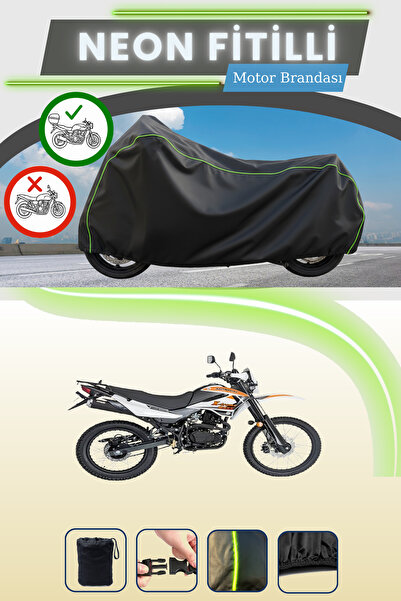 Cemku Shade حقيبة خلفية سوداء متوافقة مع قماش نيون فيتيلي مونديال إكس تريم موتو كروس المتوافق مع الدراجات النارية