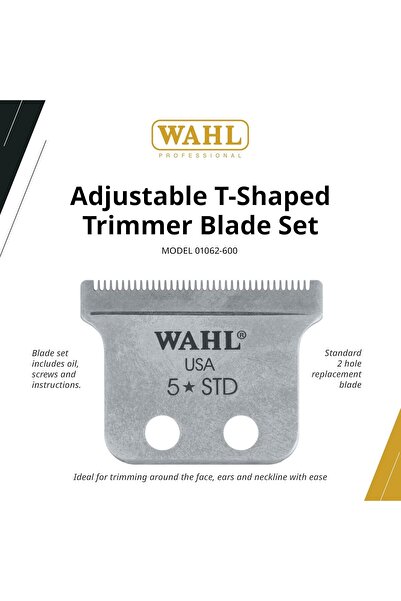 Wahl Professional Adjustable T Shaped Trimmer Blade 1062-600 - Designed for Specific Wahl, 5 Star, a
