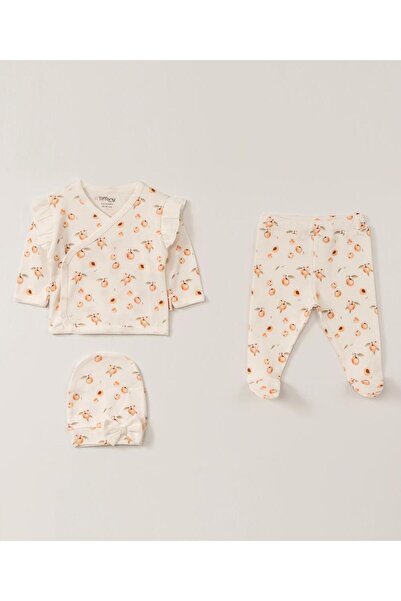 Tiffany Apricot theme three-piece bodysuit set