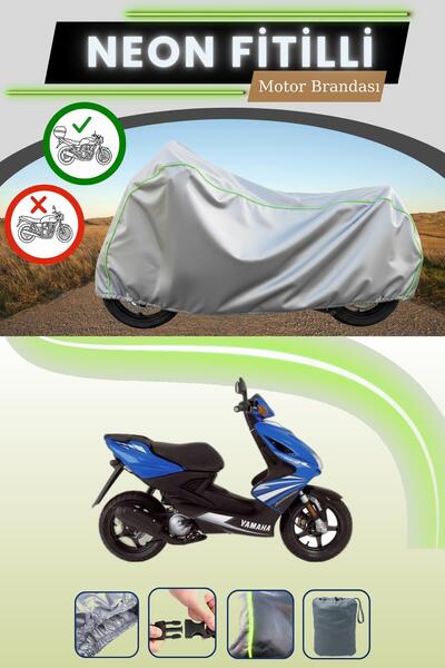 Cemku Shade حقيبة خلفية رمادية اللون متوافقة مع قماش نيون فايتي ياماها ايروكس...