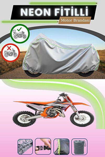 Cemku Shade حقيبة خلفية رمادية متوافقة مع قماش نيون فليتلي KTM 65 SX المتوافق...