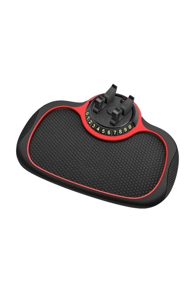 Maxrom Covoras antiderapant multifuncțional pentru bord mașină negru rosu Sof...