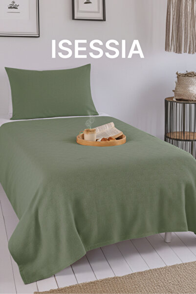 Isessia Loya %100 Pamuk Tek Kişilik Pike | Yatak Örtüsü | Koltuk Örtüsü | 160x230cm