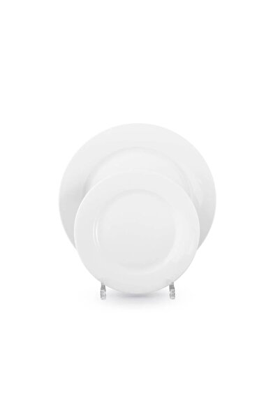 ORIAN 26-piece pure white porcelain dinner set