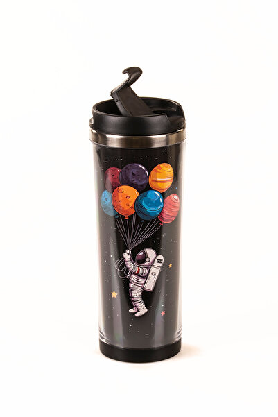 MUKKO HOME 360 ml Steel Thermos Mug – Alien Design, Steel Inner Chamber, Hot and Cold Beverage Cup