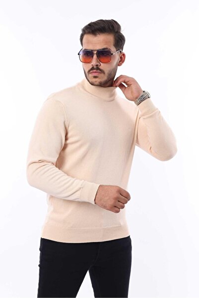 rugatchi Men's Half Turtleneck Knit Sweater — 100% Cotton