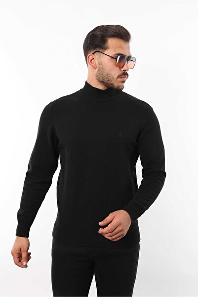 rugatchi Men's Half Turtleneck Knit Sweater — 100% Cotton