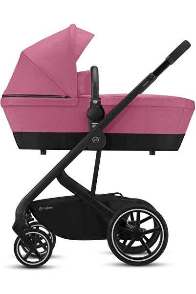 Cybex Balios S 2in1 Black (magnolia pink) (konforlu bebek arabası)