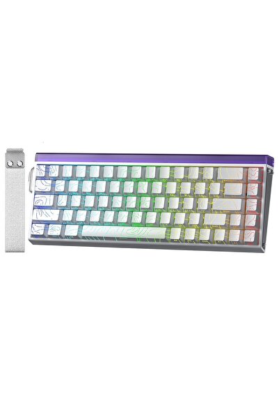 Aula Hero 68 HE Manyetik Klavye Rapid Trigger Black King Switch 8000Hz RGB Ne...