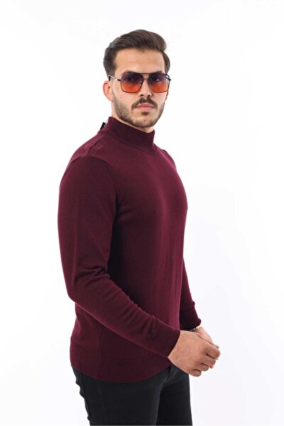 rugatchi Men's Half Turtleneck Knit Sweater — 100% Cotton