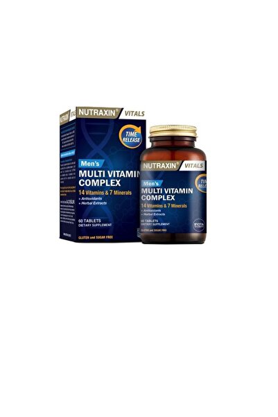 Nutraxin STD Vitals Mens Erkekler İçin Multi Vitamin Takviye Edici Gıda 60 Ta...