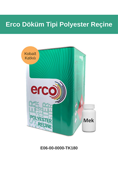 ERCO Döküm Tipi Polyester Reçine 18 Kg - (Kobalt Katkılı- Dahil)