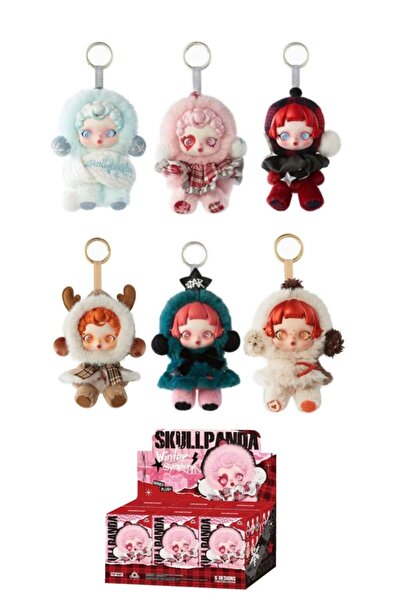 ZİVENTA Skull Panda Winter Symphony Series Labubu Plush Keychain-Surprise Package Skullpanda-Toy Blind Box