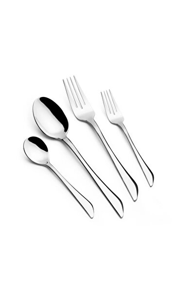 Arshia Silver 48-Piece Flatware Set with Stand
