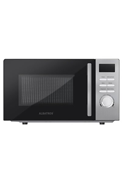 ALBATROS Microwave Oven MWA-20D4B, 20 L, 700 W, 5 Power Levels, 8 Cooking Programs, Defrost, Digital