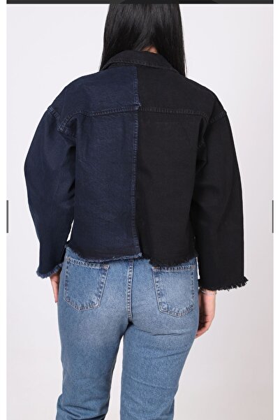 couis kadın Jean kısa mont