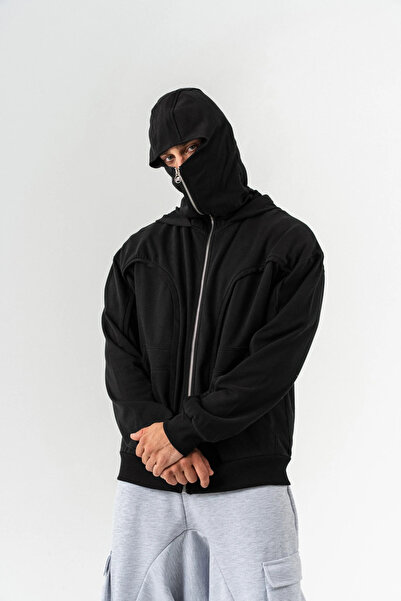 go gang own Світшот з капюшоном Cypher Maske Detay Fermuarlı