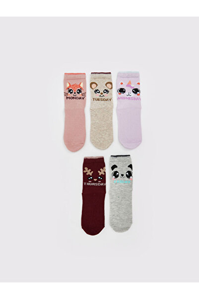 LC Waikiki Блестящи селекции от Shining Store | Момичешки чорапи с шарки, 5 ч...