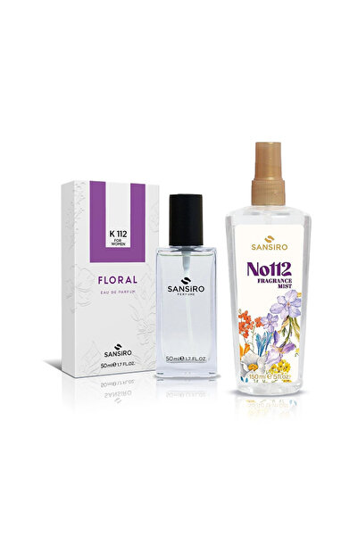 Sansiro K-112 Kadın Parfüm 50ml Edp + No: 112 Kadın Fragrance Mist 150ml