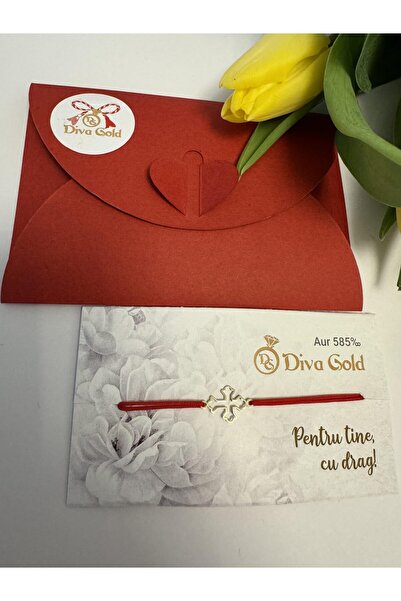 Diva Gold Brățară de aur cu cruce