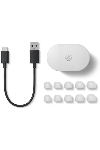 Yamaha TW-E7B Wireless Bluetooth Earbuds-white