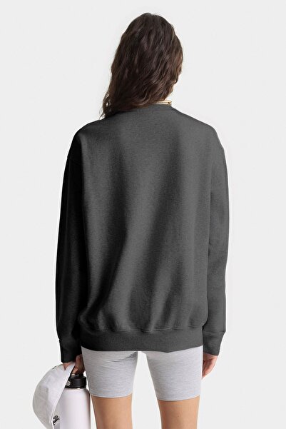 The Champ Clothing Γυναικείο Oversize Φούτερ Be Hot Με Εκτύπωση Φούξια Μελάνζ – Στρογγυλή Λαιμόκοψη, 3 Νήματα Φλίς