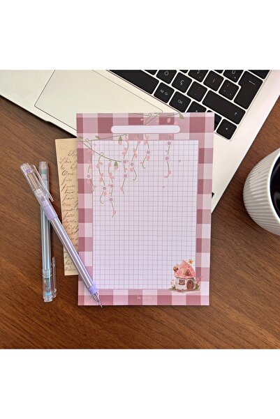 Genel Markalar A5 Çiçek Desenli Notepad ,Memopad,Not Defteri