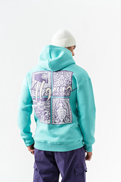 go gang own Φούτερ με κουκούλα με κέντημα και λεπτομέρεια με μπάλωμα από την Αλγερία