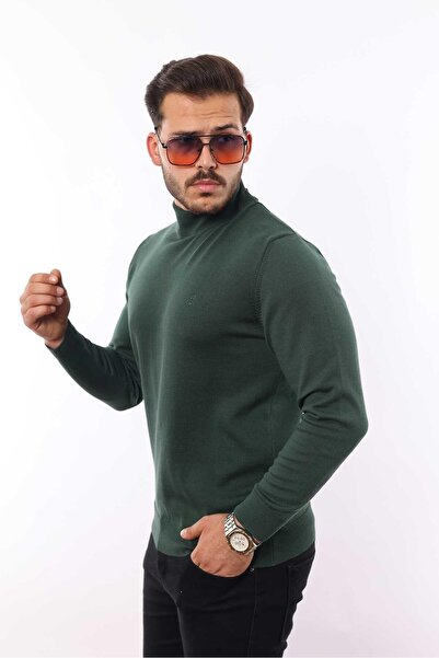 rugatchi Men's Half Turtleneck Knit Sweater — 100% Cotton