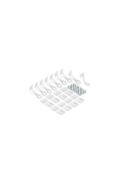 reer Safety Locks for Cabinets and Drawers, 8 Pieces, White, 71070
