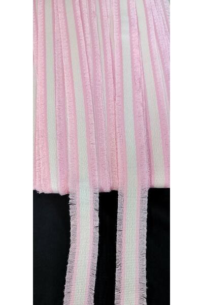 ALTAY AKSESUAR شريط منسوج من البودرة باللون الأبيض والوردي