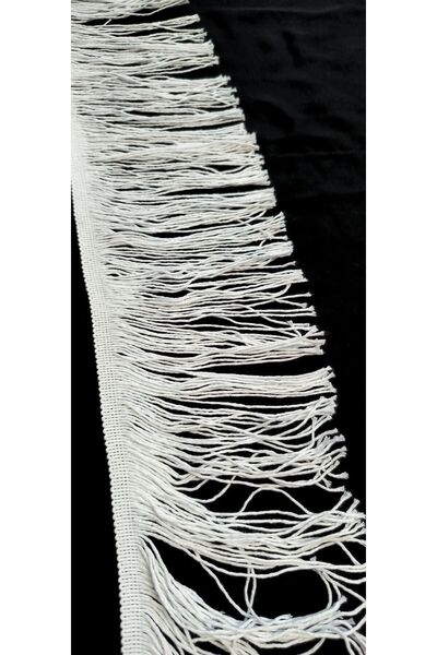 ALTAY AKSESUAR White Cotton Fringe Tassel (with 15 Santimeters Width) Price I...