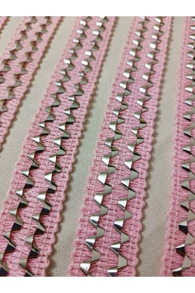 ALTAY AKSESUAR شريط محبوك باللون الفضي الوردي