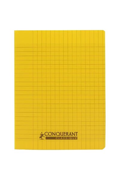 CONQUERANT Notebook (Seyes) 17 x 22 cm 96 Pages (48 Sheets) Square Ruled (French) Purple