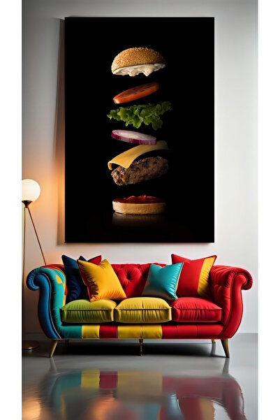 özkacar Burger MIXED V1 Acasă Perete Salon Salon de înfrumusețare Birou Magaz...