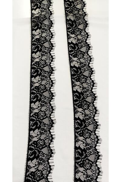ALTAY AKSESUAR Black Bearded Lace 10 Cm (3 Mt)