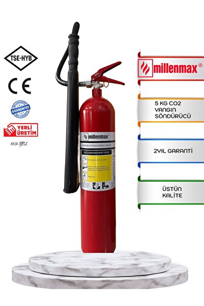 Millenmax 5 Kg Co2 Yangın Söndürme Tüpü