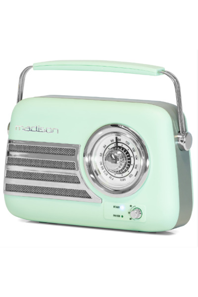 Madison ToyDem RADIO FM PORTABIL NOSTALGIA 15 W CU FUNCTIE BLUETOOTH/AUX - VERDE